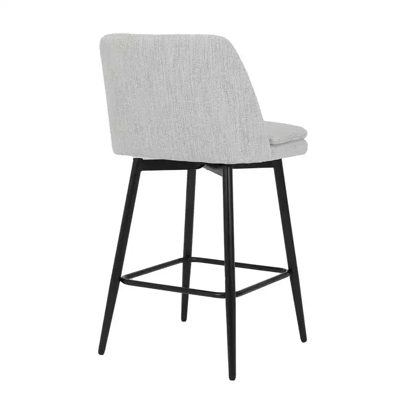 Homy Casa Set di 2 Sgabelli da Bar Girevoli con Altezza Bancone e Seduta Imbottita, Altezza Seduta 65 cm