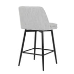 Homy Casa Set di 2 Sgabelli da Bar Girevoli con Altezza Bancone e Seduta Imbottita, Altezza Seduta 65 cm