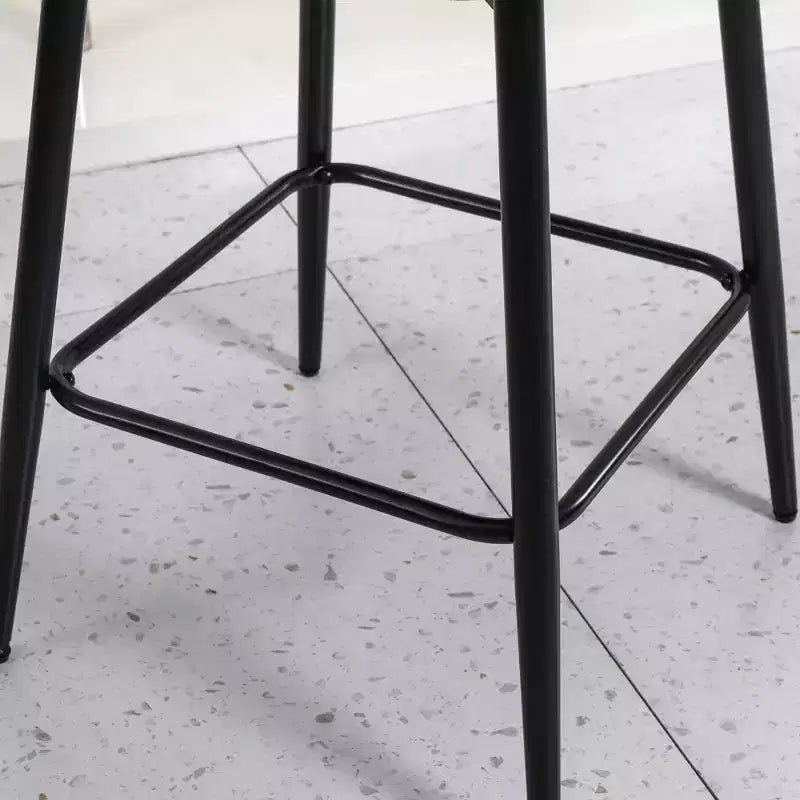 Homy Casa Set di 2 Sgabelli da Bar Girevoli con Altezza Bancone e Seduta Imbottita, Altezza Seduta 65 cm