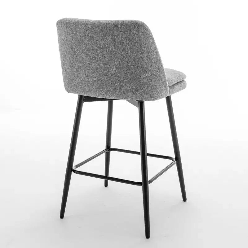 Homy Casa Set di 2 Sgabelli da Bar Girevoli con Altezza Bancone e Seduta Imbottita, Altezza Seduta 65 cm