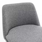 Homy Casa Set di 2 Sgabelli da Bar Girevoli con Altezza Bancone e Seduta Imbottita, Altezza Seduta 65 cm