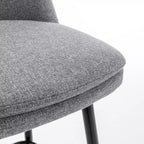 Homy Casa Set di 2 Sgabelli da Bar Girevoli con Altezza Bancone e Seduta Imbottita, Altezza Seduta 65 cm