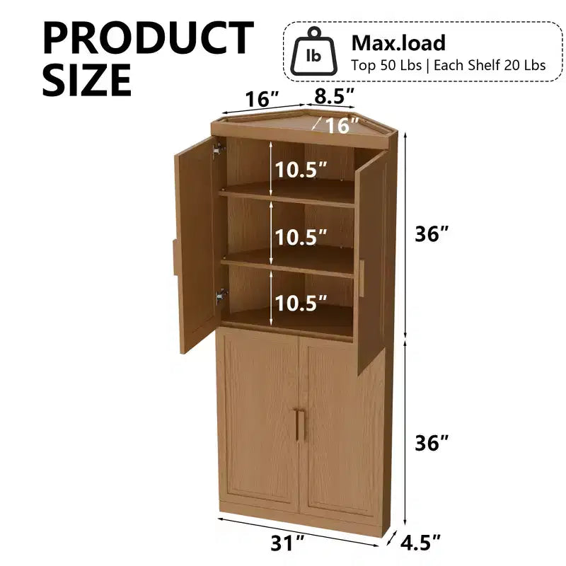 MAYEERTY Armadietti portaoggetti multiuso moderni a 4 ante, efficiente contenitore per soggiorno, sala da pranzo, camera da letto, beige, 2 pezzi