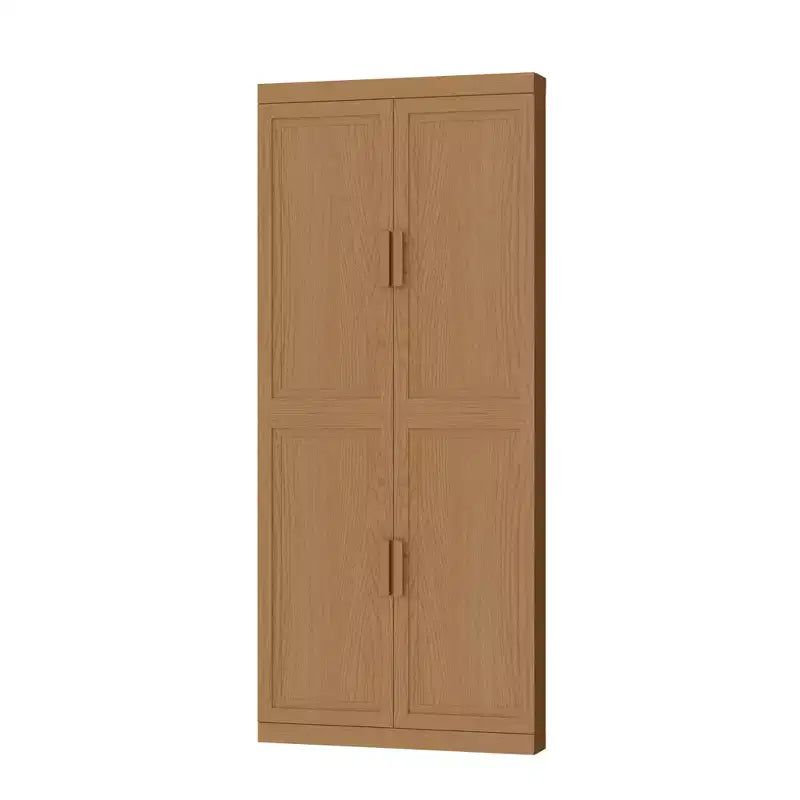 MAYEERTY Armadietti portaoggetti multiuso moderni a 4 ante, efficiente contenitore per soggiorno, sala da pranzo, camera da letto, beige, 2 pezzi