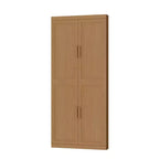 MAYEERTY Armadietti portaoggetti multiuso moderni a 4 ante, efficiente contenitore per soggiorno, sala da pranzo, camera da letto, beige, 2 pezzi