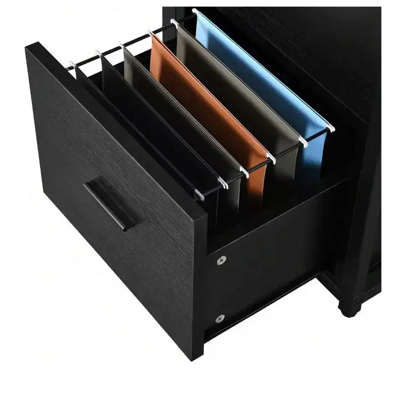 Scrivania a L da 65 pollici con piano sollevabile, scrivania angolare per computer, scrivania da ufficio con cassetto portadocumenti per l'ufficio di casa