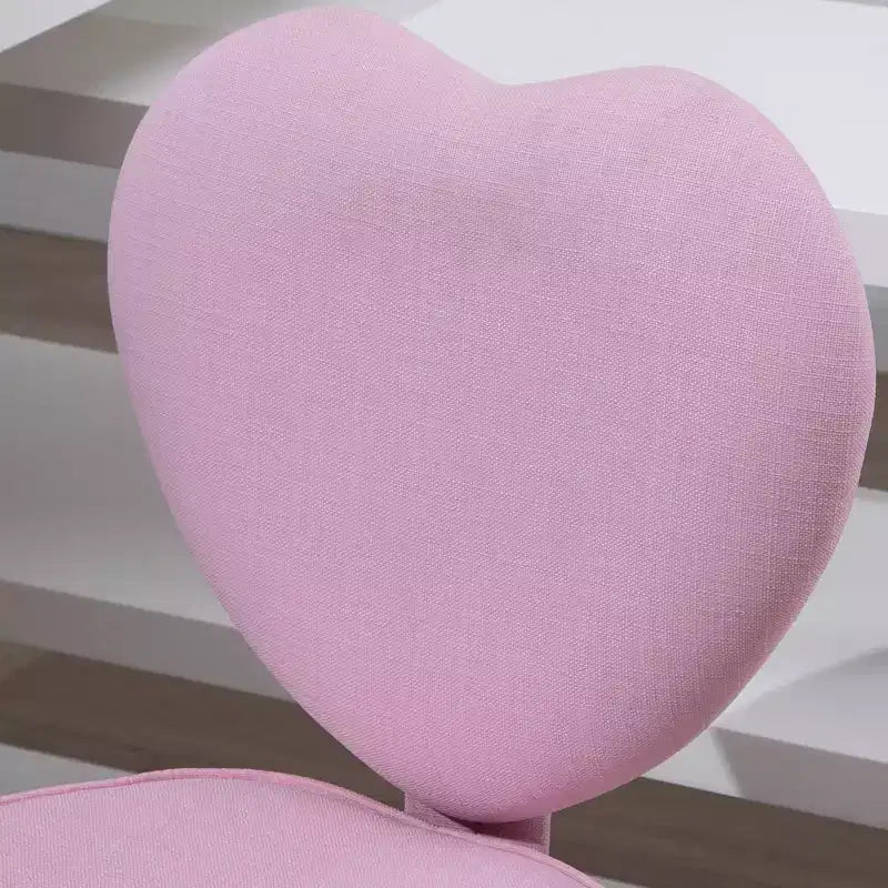 Sedia da Ufficio con Schienale a Cuore e Altezza Regolabile