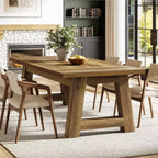 Tavolo da pranzo Lantine 70.5'' per 6-8 persone, tavolo da cucina in legno stile rustico, tavolo da pranzo rettangolare per casa, sala da pranzo