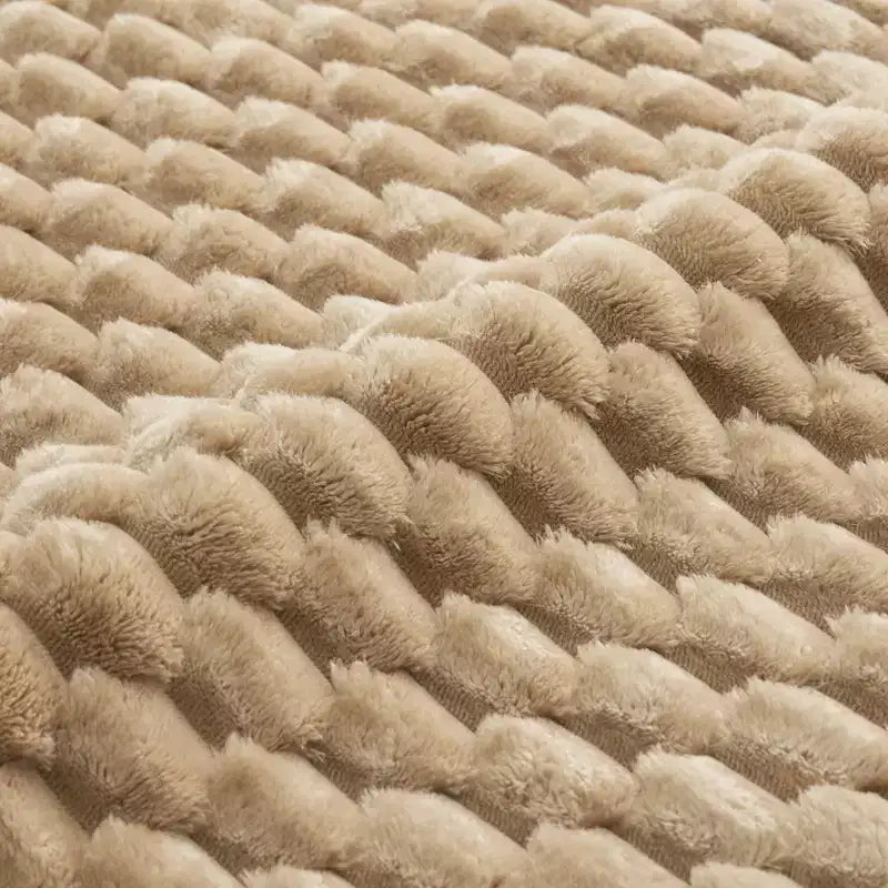Divano modulare a U in flanella 146 posti con pouf a fibbia, nessun assemblaggio richiesto, color cammello chiaro