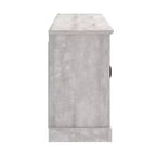 GALANO Porta TV tradizionale con ante a specchio e ripiani regolabili 68,2 L x 17,2 P x 29,3 H