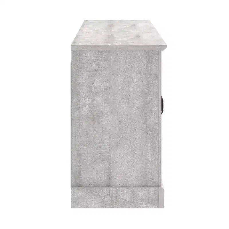 GALANO Porta TV tradizionale con ante a specchio e ripiani regolabili 68,2 L x 17,2 P x 29,3 H