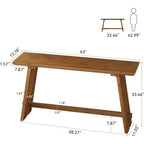 Consolle Lantine in legno massello per ingresso, tavolino da divano rustico lungo 160 cm per soggiorno, ingresso, corridoio, atrio