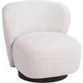 Studio 55D Pomona Off-White 30 Wide Nathan Wheat Occasional Swivel Chair