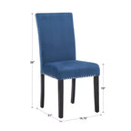 Sedie imbottite in velluto Banforth Nailhead (set da 2) - iNSPIREQ
