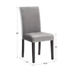 Sedie imbottite in velluto Banforth Nailhead (set da 2) - iNSPIREQ