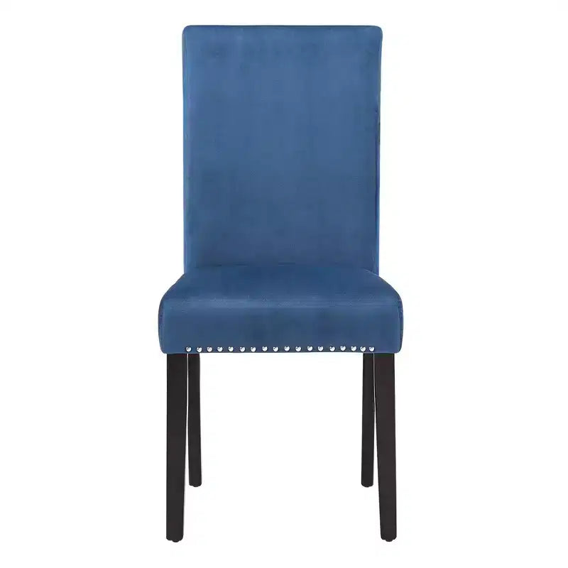 Sedie imbottite in velluto Banforth Nailhead (set da 2) - iNSPIREQ