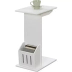 Tavolino rotondo HomeStock con piano in legno - 1 pezzo