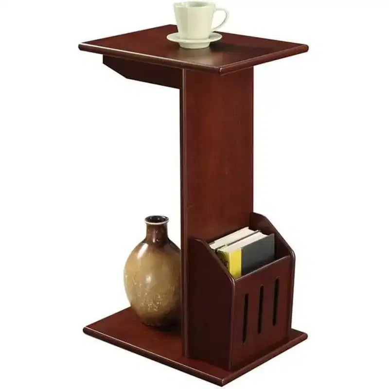 Tavolino rotondo HomeStock con piano in legno - 1 pezzo