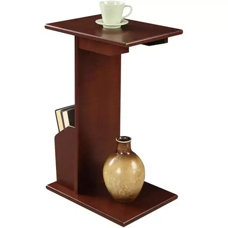 Tavolino rotondo HomeStock con piano in legno - 1 pezzo