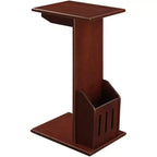 Tavolino rotondo HomeStock con piano in legno - 1 pezzo