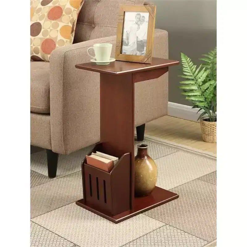 Tavolino rotondo HomeStock con piano in legno - 1 pezzo