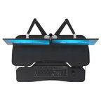 VersaDesk PowerPro Elite 40 Convertitore di Scrivania Elettrico Regolabile in Altezza e Porta USB Nero