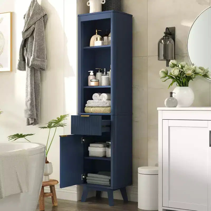 Christopher Knight Home Grayson Mobile Alto da Bagno Moderno in Legno con Cassetto e Anta