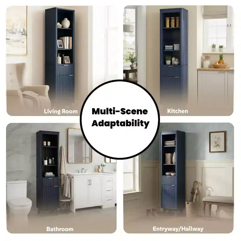 Christopher Knight Home Grayson Mobile Alto da Bagno Moderno in Legno con Cassetto e Anta