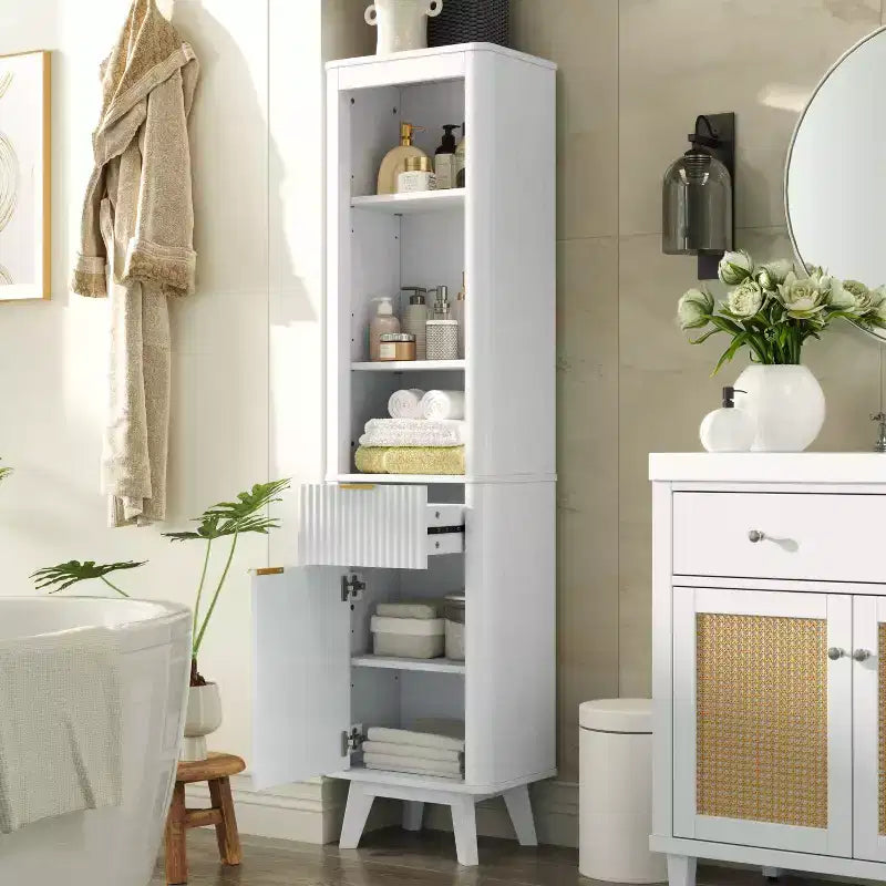 Christopher Knight Home Grayson Mobile Alto da Bagno Moderno in Legno con Cassetto e Anta