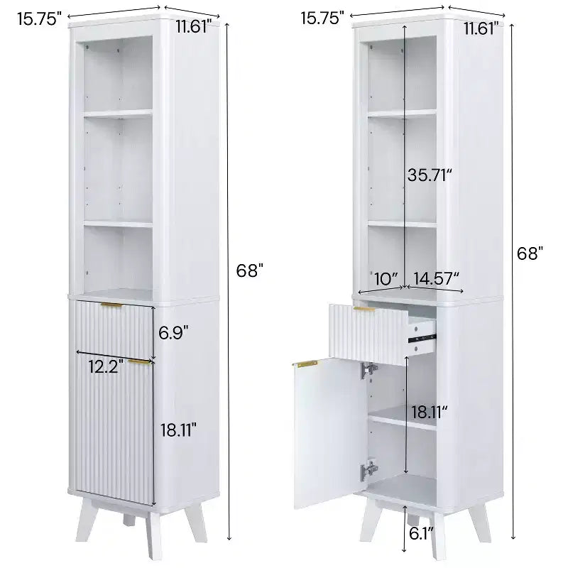 Christopher Knight Home Grayson Mobile Alto da Bagno Moderno in Legno con Cassetto e Anta