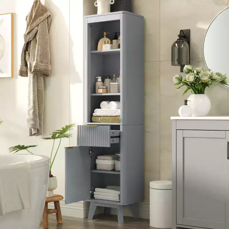 Christopher Knight Home Grayson Mobile Alto da Bagno Moderno in Legno con Cassetto e Anta