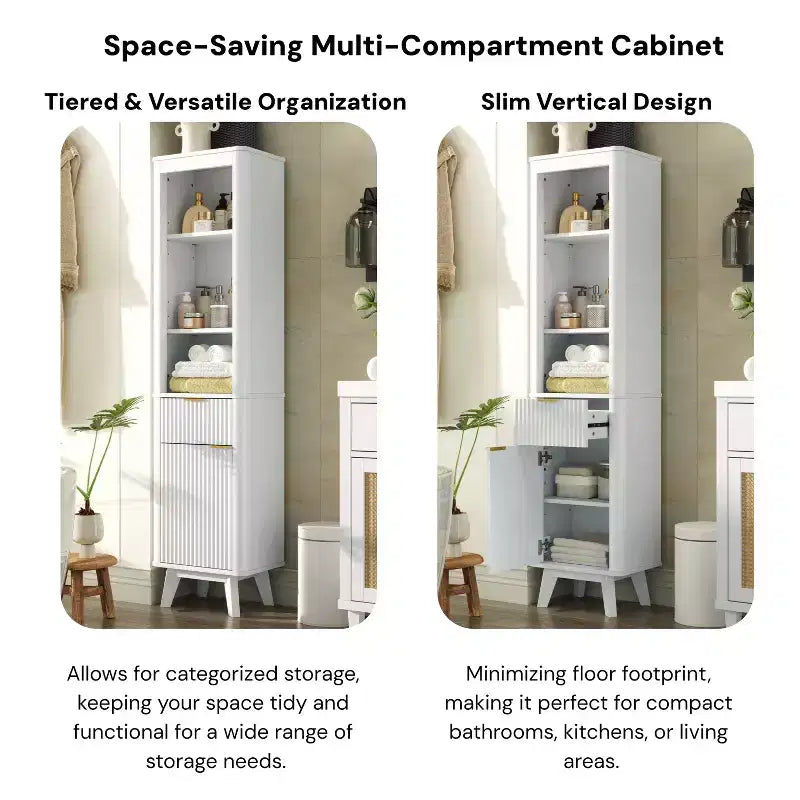 Christopher Knight Home Grayson Mobile Alto da Bagno Moderno in Legno con Cassetto e Anta