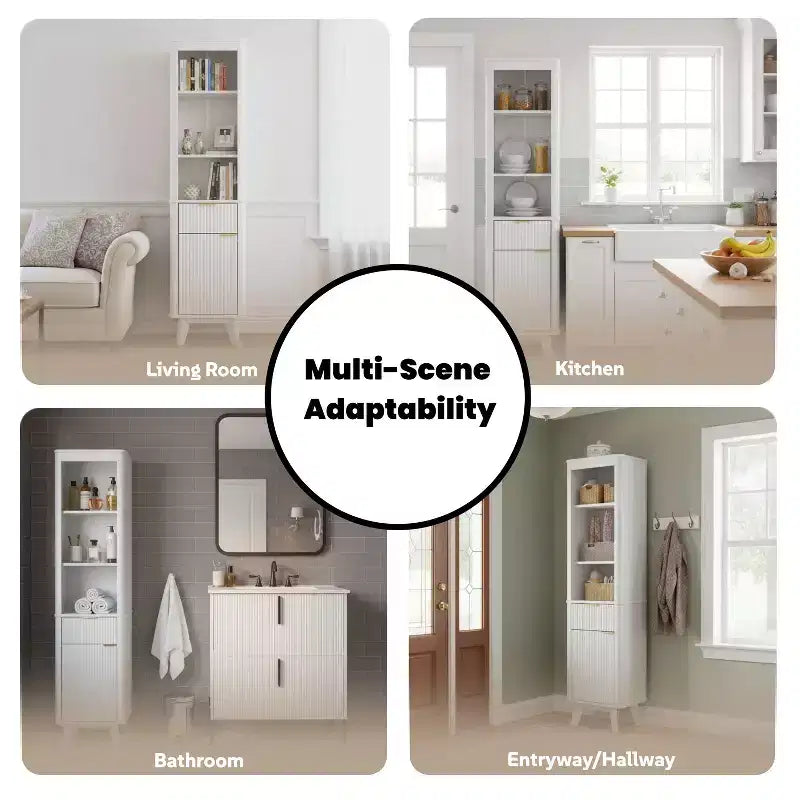 Christopher Knight Home Grayson Mobile Alto da Bagno Moderno in Legno con Cassetto e Anta