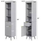 Christopher Knight Home Grayson Mobile Alto da Bagno Moderno in Legno con Cassetto e Anta