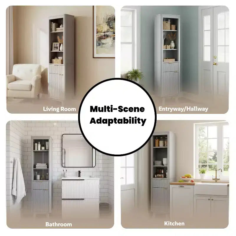 Christopher Knight Home Grayson Mobile Alto da Bagno Moderno in Legno con Cassetto e Anta