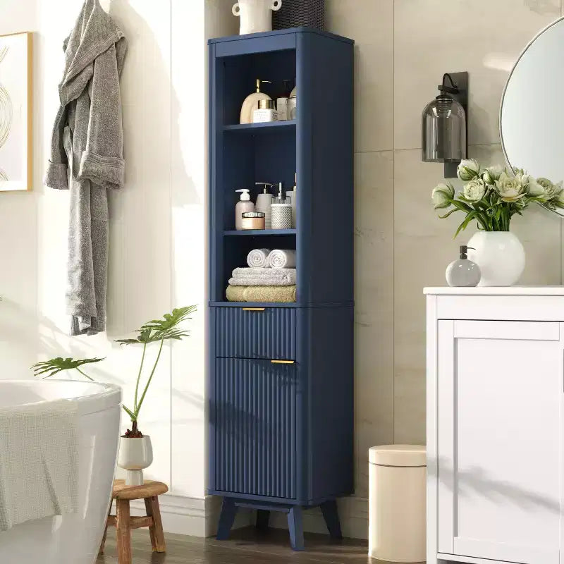 Christopher Knight Home Grayson Mobile Alto da Bagno Moderno in Legno con Cassetto e Anta