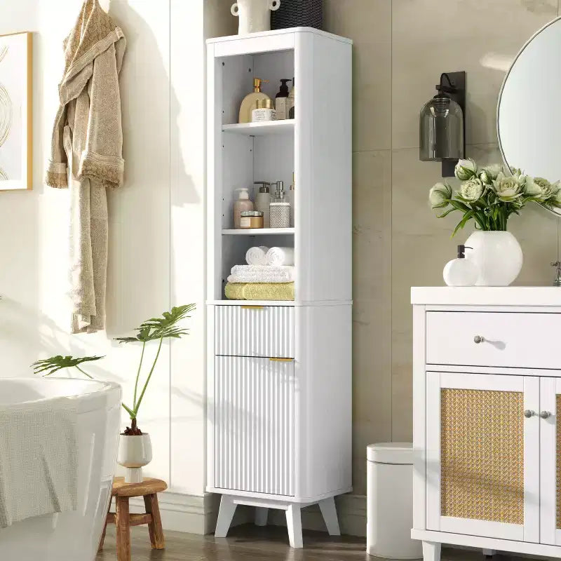Christopher Knight Home Grayson Mobile Alto da Bagno Moderno in Legno con Cassetto e Anta