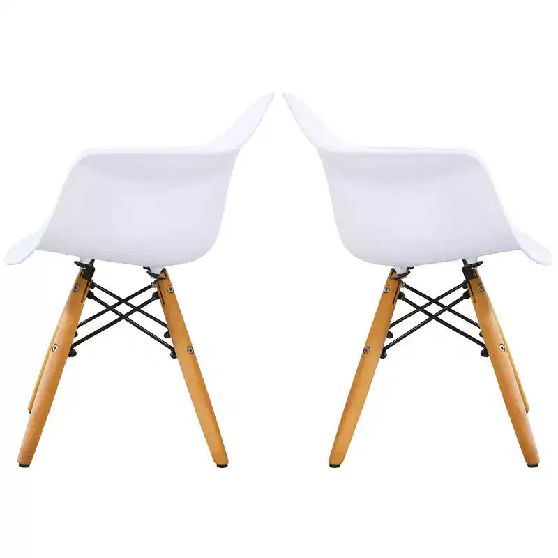 Set Tavolo e 4 Sedie per Bambini Costway Struttura Solida 5 PEZZI Tavolo da Pranzo per Bambini Bianco