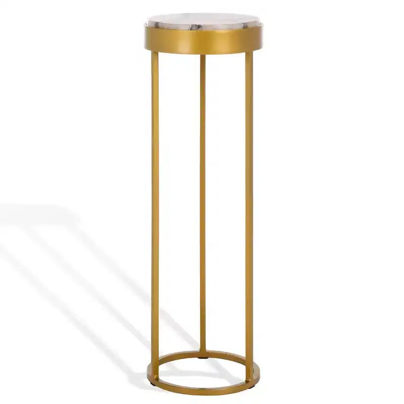 Tavolino Hannahmarie Stone - SFV7909 - Oro/Bianco - Safavieh Couture