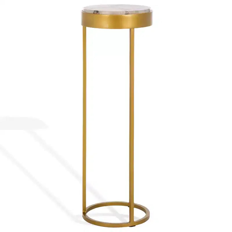 Tavolino Hannahmarie Stone - SFV7909 - Oro/Bianco - Safavieh Couture