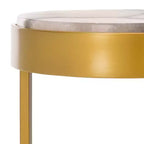 Tavolino Hannahmarie Stone - SFV7909 - Oro/Bianco - Safavieh Couture