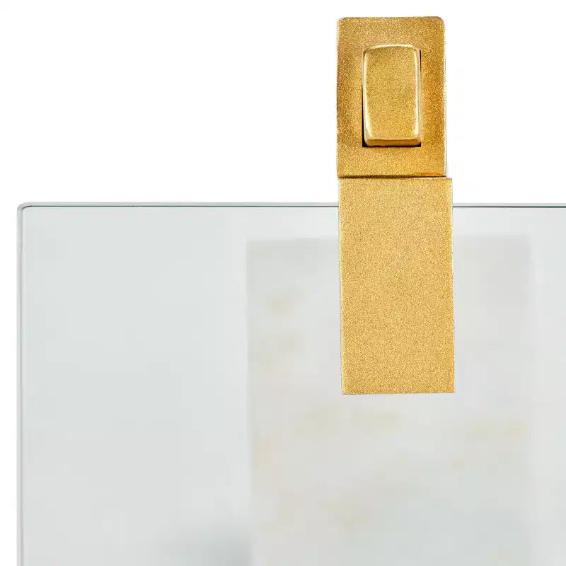 Tavolino Idris con Base in Marmo - SFV9532 - Bianco/Oro - Safavieh Couture