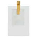 Tavolino Idris con Base in Marmo - SFV9532 - Bianco/Oro - Safavieh Couture