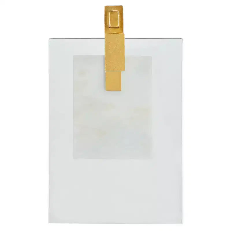 Tavolino Idris con Base in Marmo - SFV9532 - Bianco/Oro - Safavieh Couture