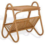 Tavolino contenitore portariviste Bayard in rattan - CWK3017 - Naturale - Safavieh Couture