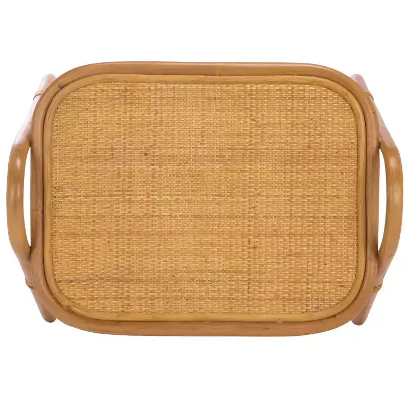 Tavolino contenitore portariviste Bayard in rattan - CWK3017 - Naturale - Safavieh Couture