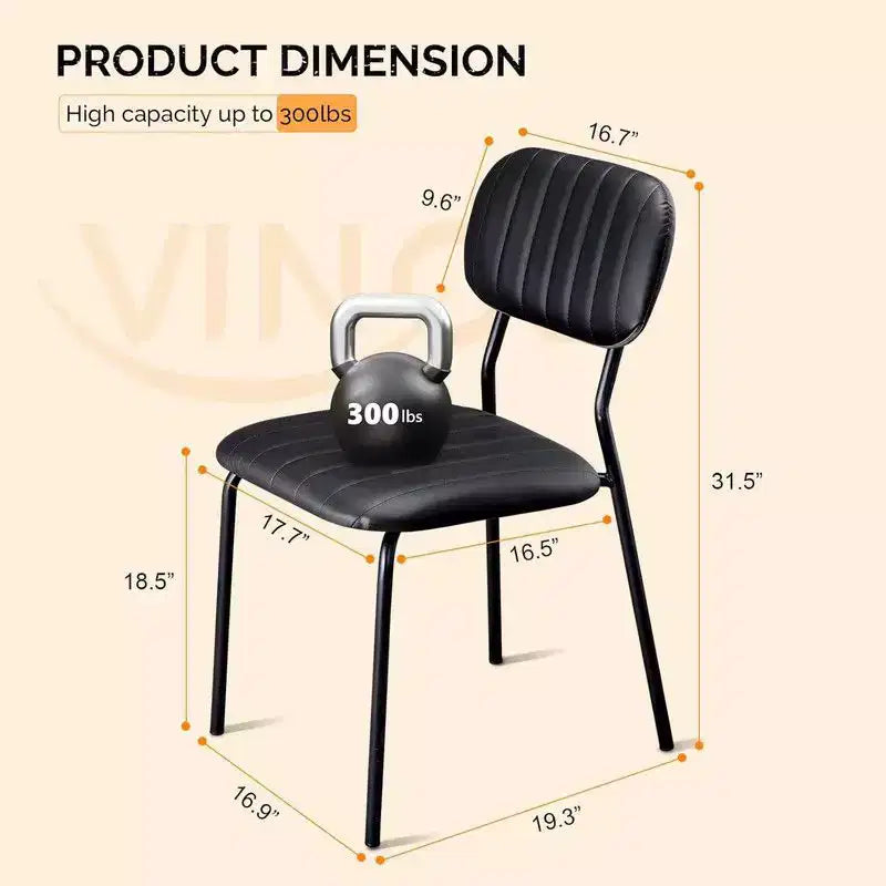 Sedia impilabile imbottita Karl Home (set di 4)