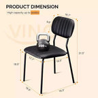 Sedia impilabile imbottita Karl Home (set di 4)