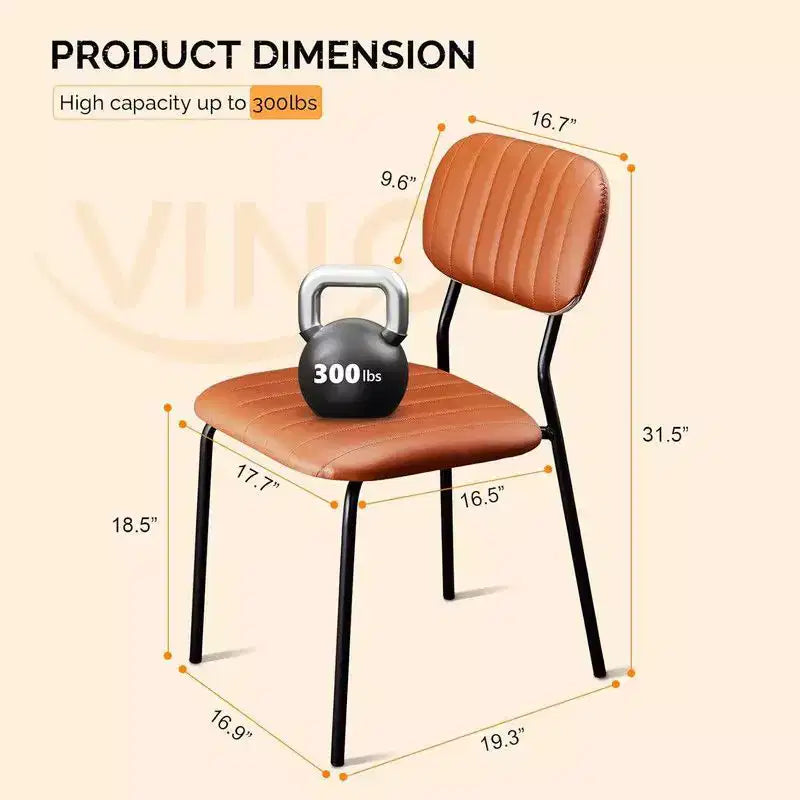 Sedia impilabile imbottita Karl Home (set di 4)