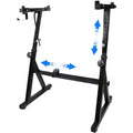 Adjustable Z-Style Keyboard Piano Stand, Heavy Duty Stable & Portable, Height & Width Adjustable, Fits 44/54/61/88 Keys Electric Pianos, Black